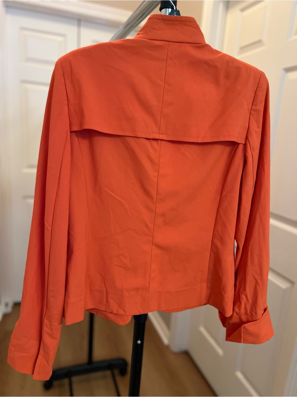 Nina Leonard Bright Orange Tailored Blazer - Picture 7 of 7
